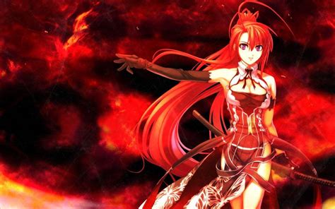 Warrior Anime Girl With Red Hair And Red Eyes Jameslemingthon Blog