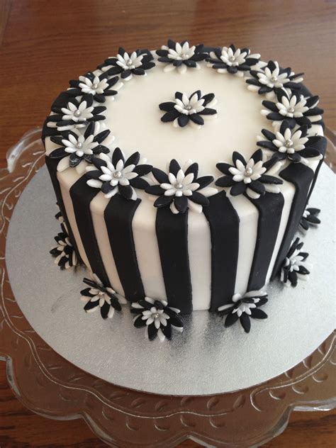 Because I Could Black And White Cake Buttercream Cake Decorating Cake Decorating Designs