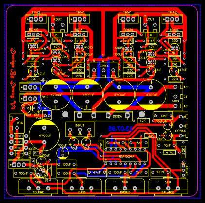 Mz kunarto, sabtu, 19 februari 2011. Layout Pcb Amplifier Ocl 150 Watt - PCB Circuits