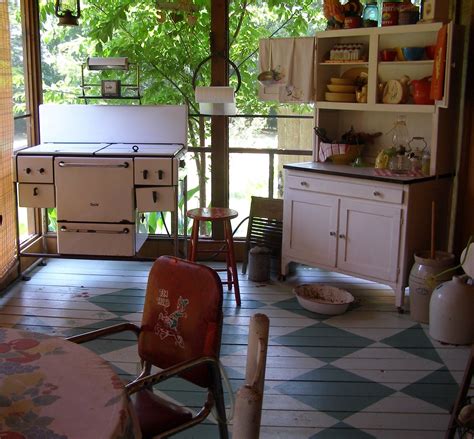 They keep out bugs, and you can use them for dining or entertaining. Screened-In Front Porch Kitchen... | This stove is from ...