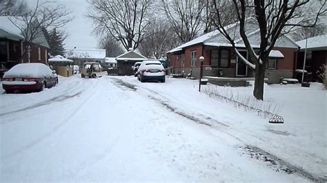 Plowing The Snow Golf Cart Youtube