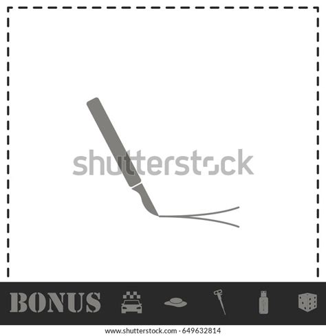 Incision Surgery Icon Flat Simple Vector Stock Vector Royalty Free