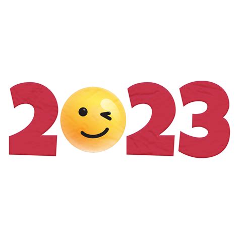 Free 2023 Frohes Neues Jahr Mit Emoji Symbol 16589238 Png With