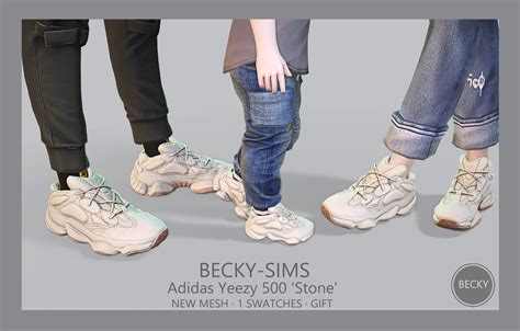 Beckysims Adidas Yeezy 500 Stone Beckysims On Patreon Sims 4 Men