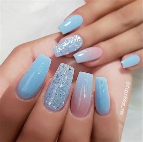 Welcome To The World Of Summer Nails Light Blue Cobphotos
