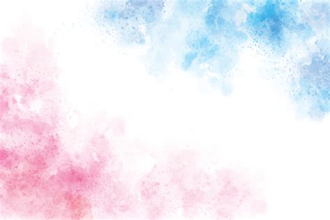 2 Tones Blue And Pink Watercolor Wash Splash Background 4782959 Vector