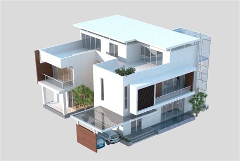 Luxury Contemporary House 3d Model House In 2019 House 3d Model