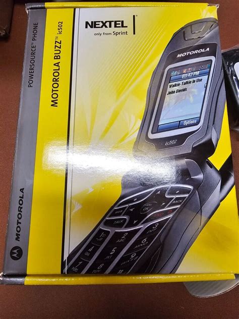 Motorola Buzz Ic502 Sprint Walkie Talkie Flip Phone New In Box Ebay