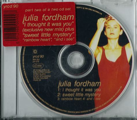 Julia Fordham I Thought It Was You 1992 Pt2 Cd Discogs