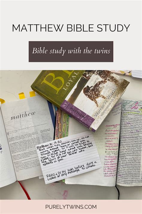 Matthew Bible Study Resources