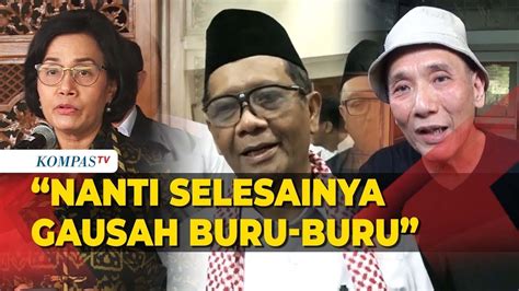 Menko Pulhukam Mahfud MD Belum Bertemu Menkeu Sri Mulyani Bahas Utang