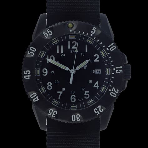 mwc p656 tactical series watch with gtls tritium quartz date chronopolis international