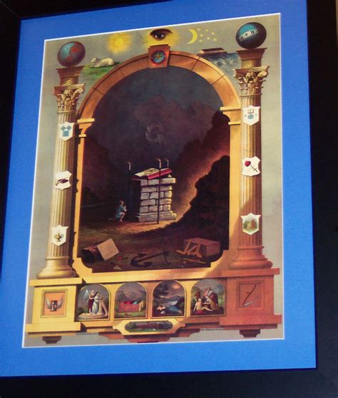 Historical Memorabilia Lamb 3rd Degree Tracing Board Masonic Poster