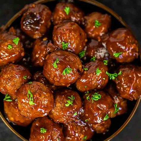 Crockpot Bbq Meatballs Only 4 Simple Ingredients