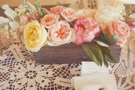 Rose And Peony Wedding Centerpiece Elizabeth Anne Designs The