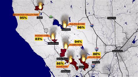 North Bay Area Fire Map Map Of World