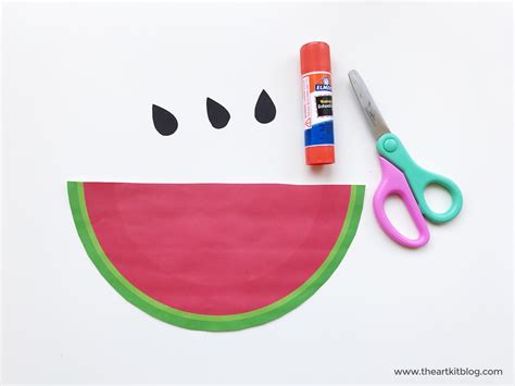 Watermelon Counting Cut Paste Craft Kids The Art Kit The Art Kit