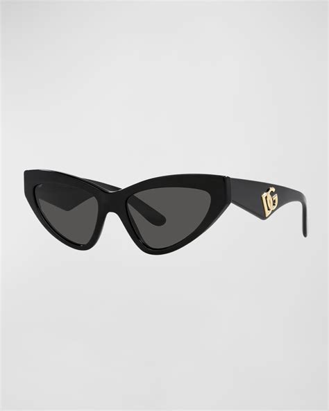 Dolceandgabbana Dg Angular Acetate And Plastic Cat Eye Sunglasses Neiman Marcus