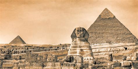 The Sphinx And Pyramids Vintage Egypt Photograph By Mark Tisdale