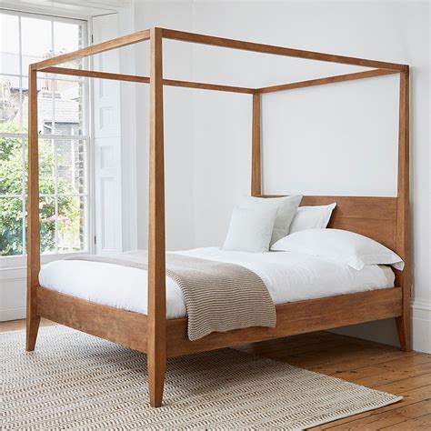 Private bedrooms where only one person slept were practically unknown in medieval wood, metal, or a combination of the two is used in the construction of modern canopy beds, which usually have little. Sumatra Four Poster Bed King Size | Poster bed canopy ...