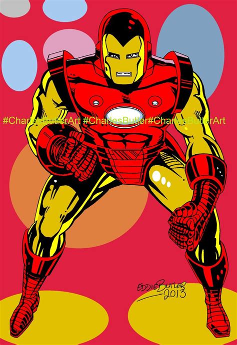 The Invincible Iron Man A4 Ballpoint And Paint Dc Comics Art Iron