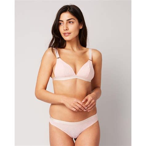 Betty Twinkling Soft Cup Triangle Bra In Ballet Pink For Her From The