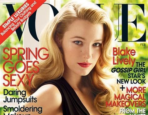 Blake Lively From Stars First Vogue Covers E News