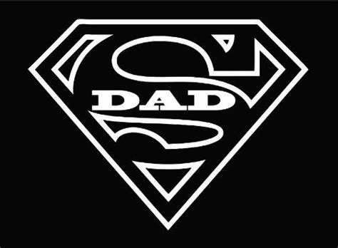 Super Dad Superman Logo Vinyl Decal Sticker Custom By Black Listed