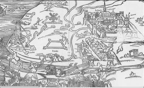 Carte De Boulogne Sur Mer En 1544 1549 Et 1550