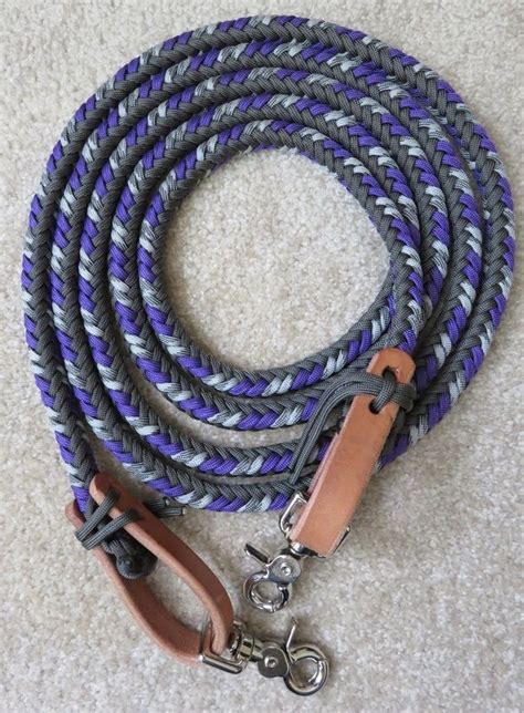 How to make paracord round braid reins using a rope core. >>>>>