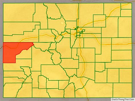 Map Of Mesa County Colorado