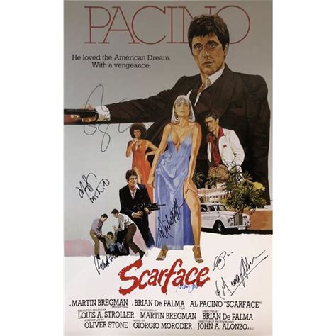 Scarface Al Pacino Signed Poster
