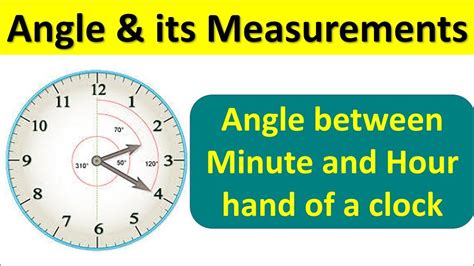 Angle Between Minute Hand And Hour Hand Of A Clockangle And Its