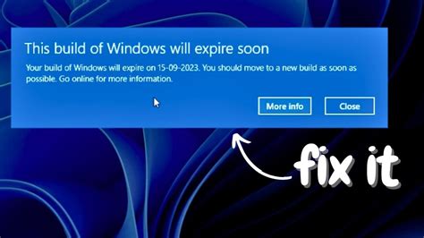 This Build Of Windows Will Expire Soon On Windows 11 Solved Youtube
