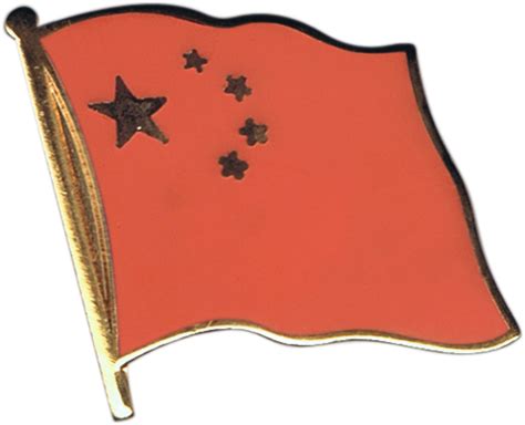 Chinese Flag China Flag Pin Badge Transparent Png Original Size