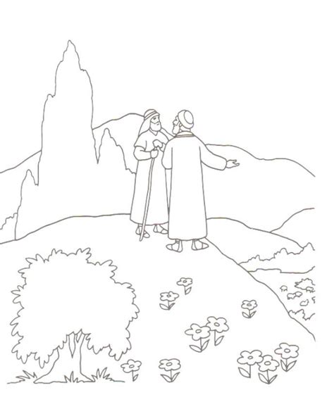 Free coloring sheets to print and download. Abraham and Lot Coloring Pages - Abraham and Lot