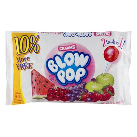 Blow Pop Charms Assorted Bubble Gum Filled Pops 11 44 Oz From Giant Food Instacart