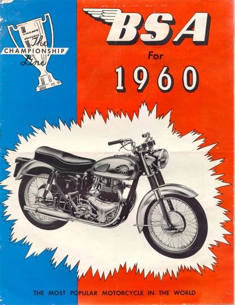 Vintage Motorcycle Posters Motorcycle Posters Bsa Motorcycle