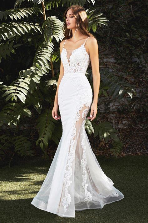 Mermaid Illusion Wedding Dress The Dress Outlet