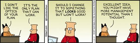 Bad Optics Dilbert By Scott Adams Workplace Humor Work Cartoons