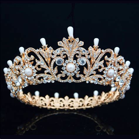 Bride Tiara Crown For Women Headdress Bridal Wedding Hair Jewelry Girls Diadem Tiaras And Crowns