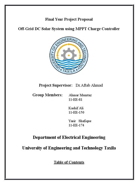 Maybe you would like to learn more about one of these? Final Year Project Proposal | Photovoltaic System | Solar ...
