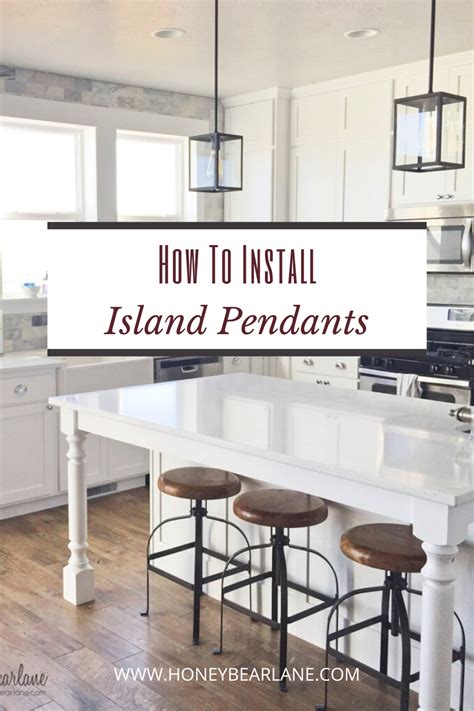 The strip lighting generally gets installed behind light rail cabinet molding. How To Install Island Pendants in 2020 | Kitchen decor ...