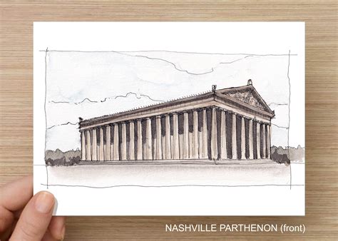 Parthenon Front Drawing