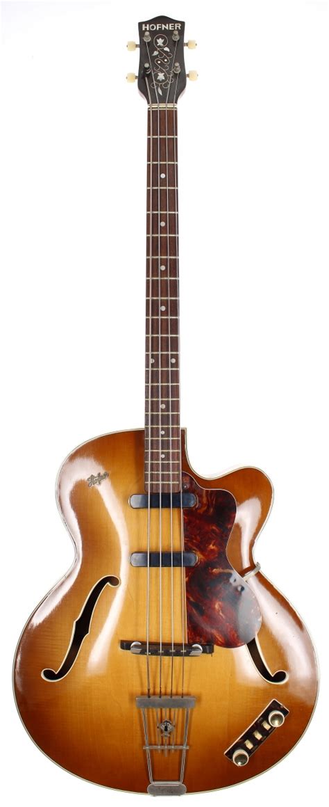1959 Hofner 500 5 Hollow Body Bass Guitar Made In Germany