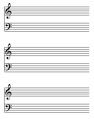 Music staff paper template blank bass clef � agoodmorning.co #1085394. Free printable staff paper! Music music music. | Everyday is a GIFT, that's why they call it the ...