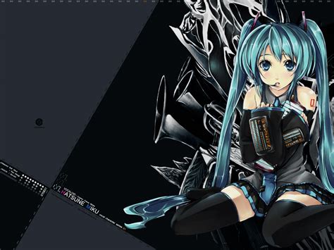 Hintergrundbilder Illustration Anime Mädchen Vocaloid Hatsune Miku Bildschirmfoto