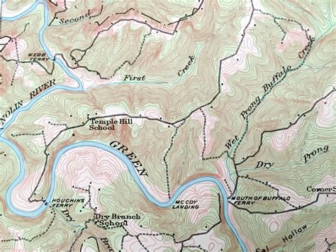 Antique Mammoth Cave Kentucky 1922 Us Geological Survey Etsy