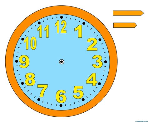 Relojes Para Aprender La Hora 6 Color Web Del Maestro