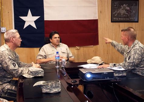 Texas Gov Rick Perry Visits Deployed Troops Article The United